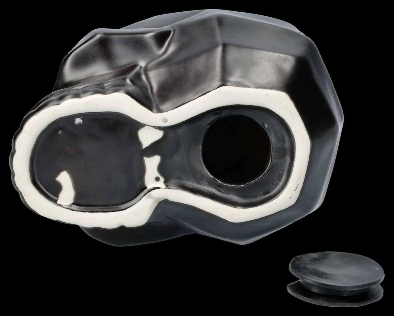 Totenkopf Spardose - Geometrie Schwarz 5 Totenkopf Spardose - Geometrie Schwarz – Bild 3
