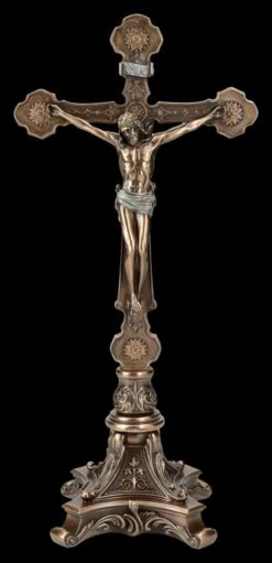 Barockes Tischkruzifix - Jesus Am Kreuz Beidseitig -Statuen Modell Verkauf 2D FS26467 Barockes Tischkruzifix Jesus am Kreus 2 1280x1280