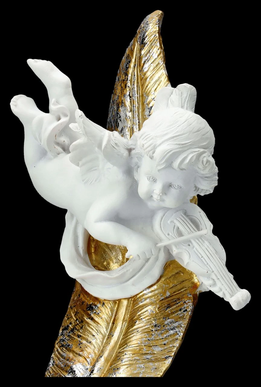 Engel Figur - Putte Amor Vor Goldener Feder 9 Engel Figur - Putte Amor Vor Goldener Feder – Bild 7