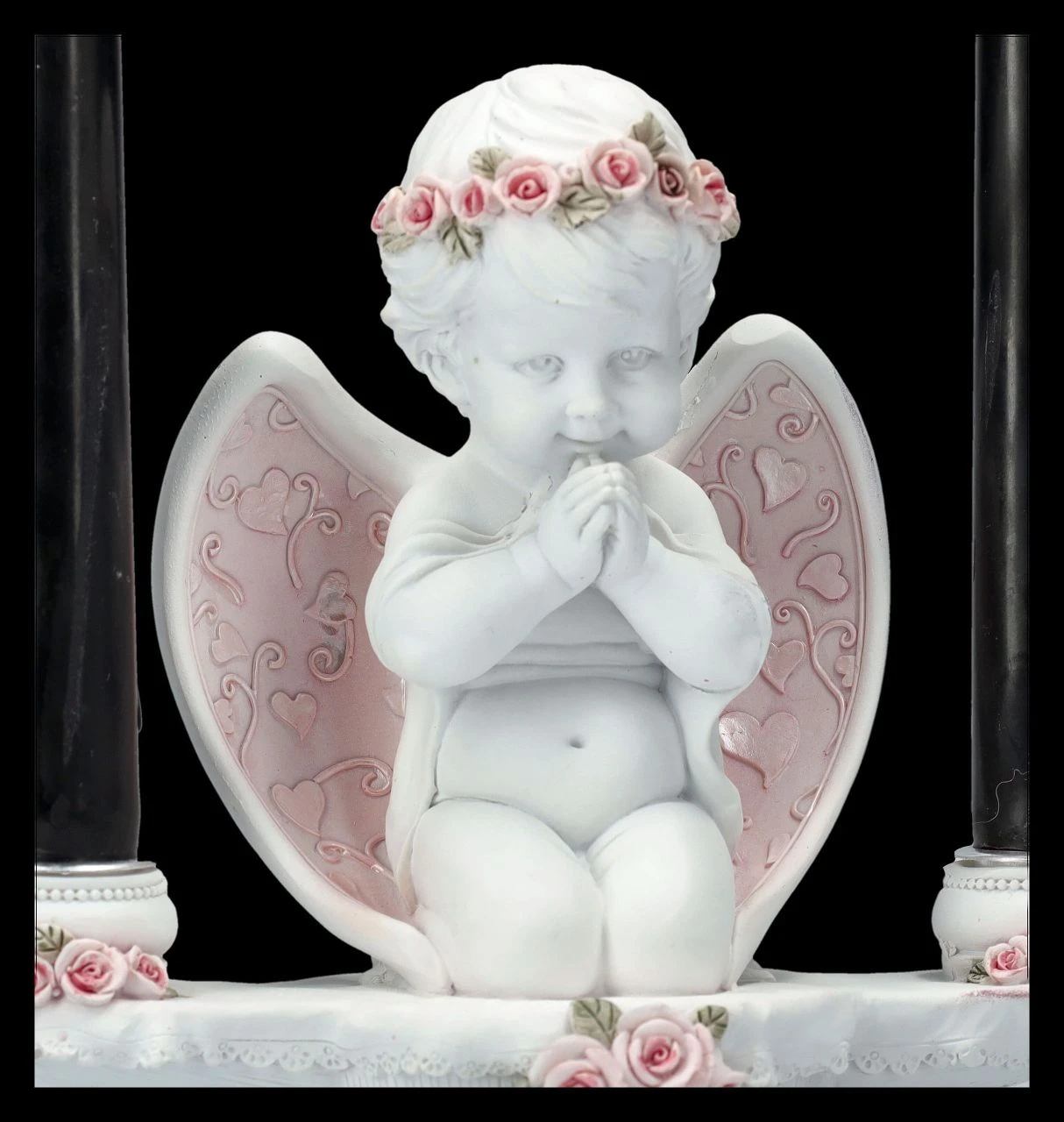 Kerzenhalter Engel - Putte Mit Rosa Rosen 11 Kerzenhalter Engel - Putte Mit Rosa Rosen – Bild 9