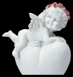Engel Figur - Putte Mit Rosenkranz Auf Herz -Statuen Modell Verkauf 2D FS26628 Engel Figur Putte mit Rosenkranz auf Herz 2 1280x1280