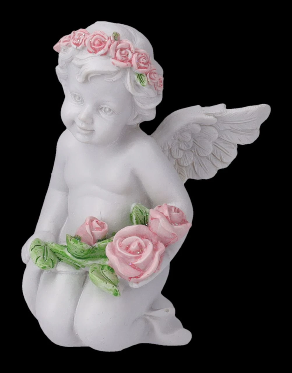 Engel Figuren 2er Set - Putten Mit Rosen 7 Engel Figuren 2er Set - Putten Mit Rosen – Bild 5