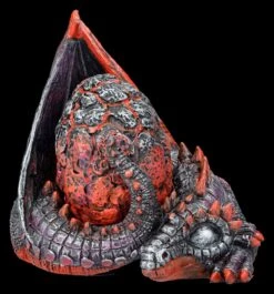 Drachenfigur - Feuerdrache Ember Bewacht Ei -Statuen Modell Verkauf 2D FS26695 Drachenfigur Feuerdrache Ember bewacht Ei 1 1280x1280