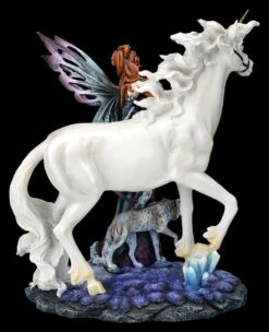 Elfenfigur - Maela Mit Einhorn Und Wolf -Statuen Modell Verkauf 2D FS26705 Elfenfigur Maela mit Einhorn und wolf 3 1280x1280