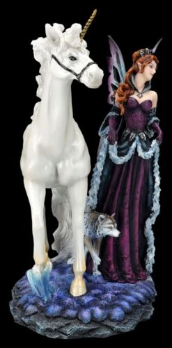 Elfenfigur - Maela Mit Einhorn Und Wolf -Statuen Modell Verkauf 2D FS26705 Elfenfigur Maela mit Einhorn und wolf 4 1280x1280