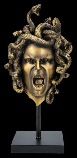 Kopf Der Medusa Auf Ständer