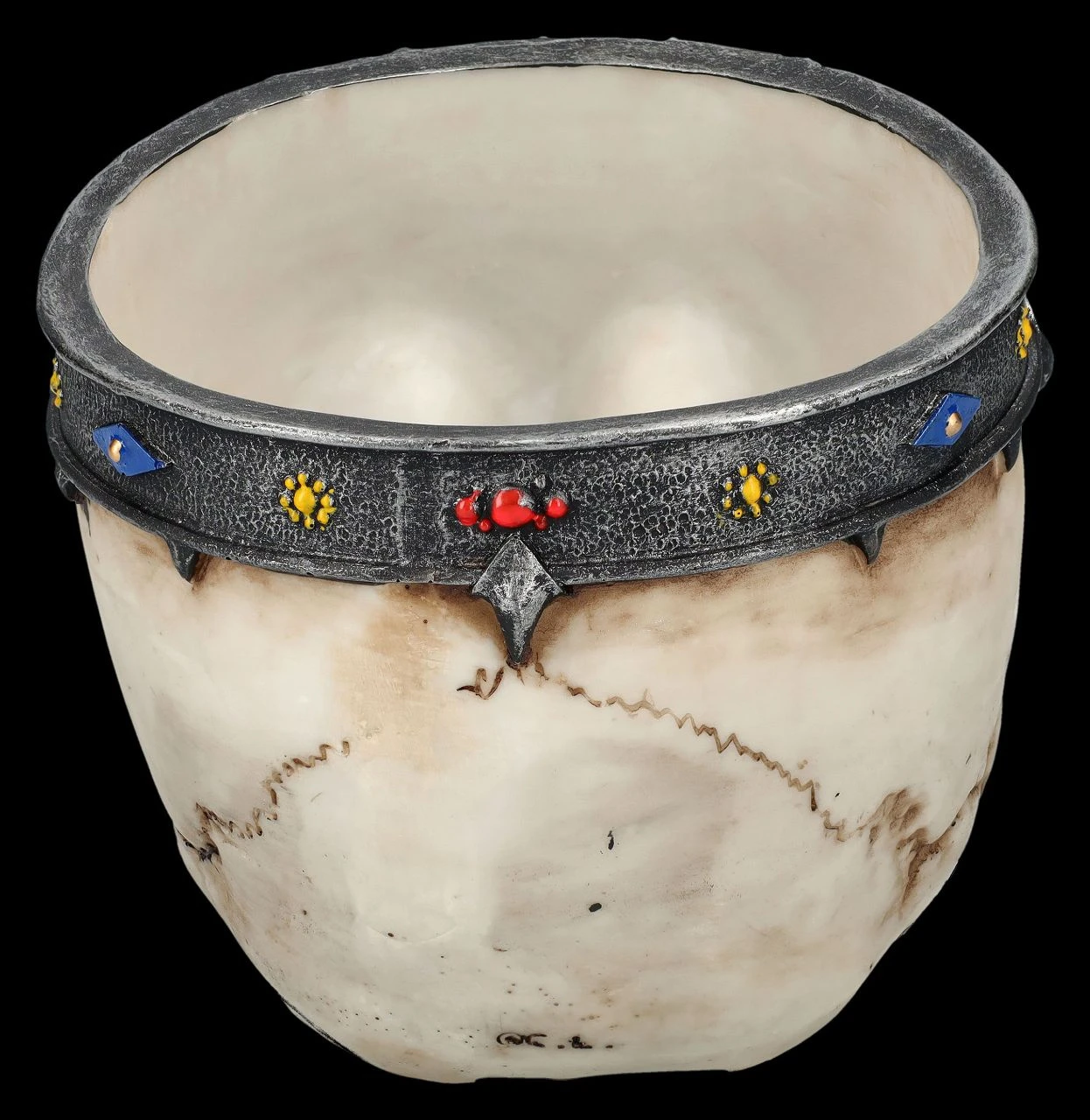 Totenkopf Schale Oder Blumentopf - Königlicher Schädel 8 Totenkopf Schale Oder Blumentopf - Königlicher Schädel – Bild 6