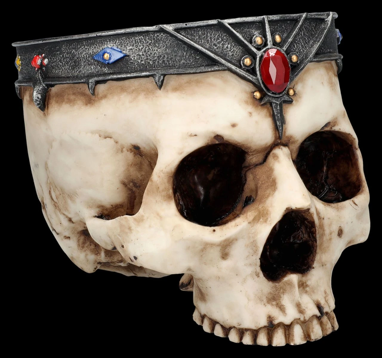 Totenkopf Schale Oder Blumentopf - Königlicher Schädel 3 Totenkopf Schale Oder Blumentopf - Königlicher Schädel