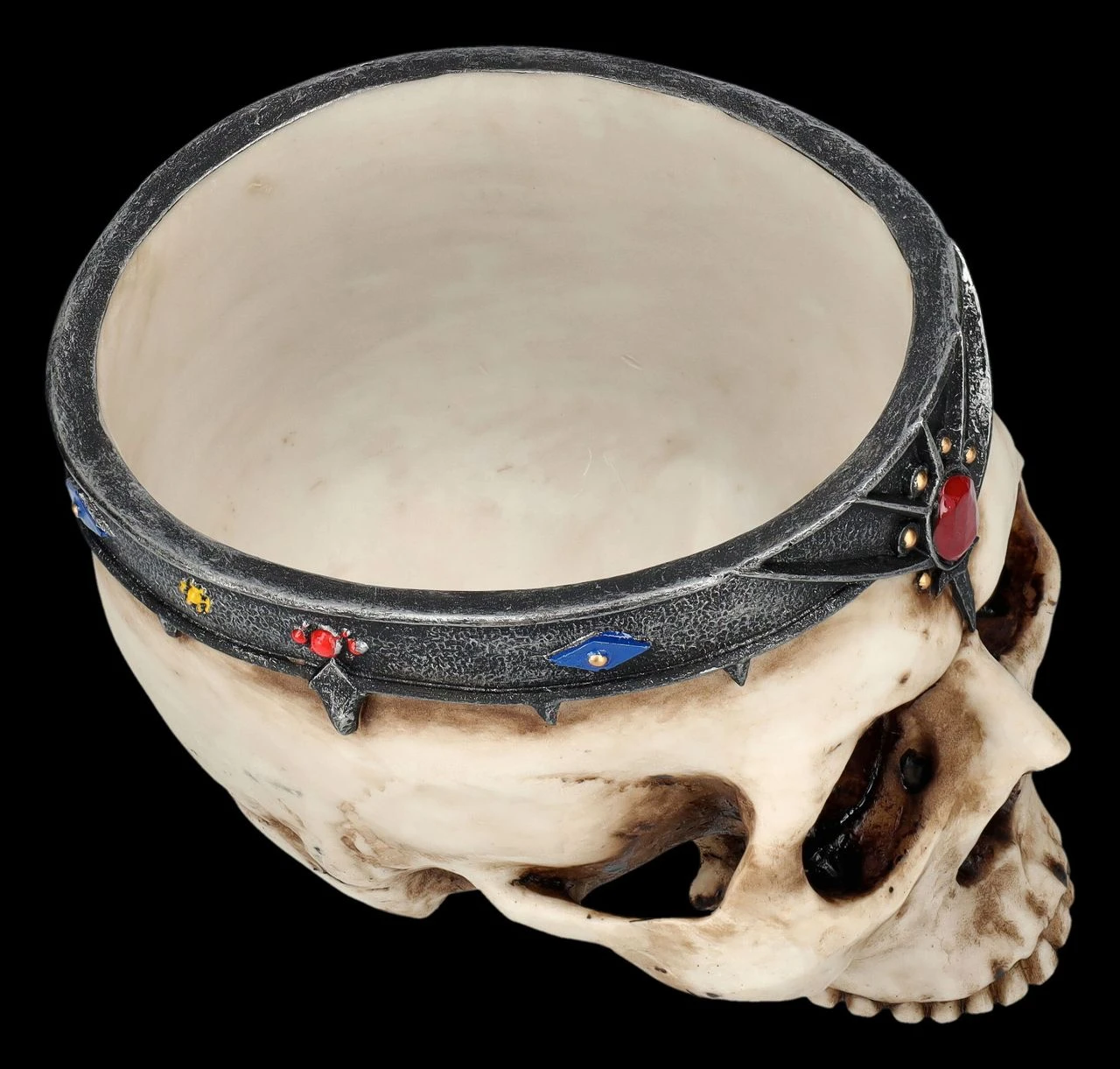 Totenkopf Schale Oder Blumentopf - Königlicher Schädel 6 Totenkopf Schale Oder Blumentopf - Königlicher Schädel – Bild 4