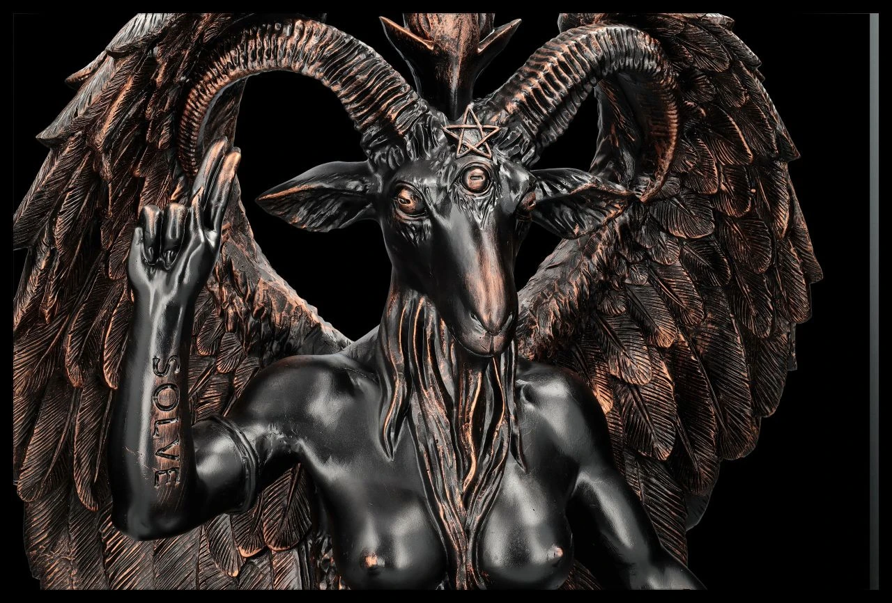 Baphomet Figur XXL - Kupferfarben 9 Baphomet Figur XXL - Kupferfarben – Bild 7