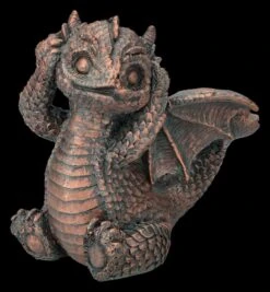 Drachen Figuren Bronzefarben - Nichts Böses -Statuen Modell Verkauf 2D FS26791 Drachen Figuren bronzefarben Nichts Boses 7 1280x1280