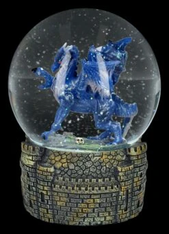 Schneekugel Drache - Midnight Dragon