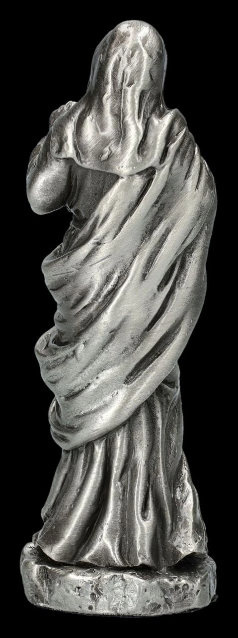 Heiligenfigur Zinn - Unbeflecktes Herz Mariä 6 Heiligenfigur Zinn - Unbeflecktes Herz Mariä – Bild 4