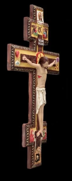 Wandkreuz - Byzantinisches Kruzifix Mit Jesus -Statuen Modell Verkauf 2D FS26867 Wandkreuz Byzantinisches Kruzifix mit Jesus 6 1280x1280