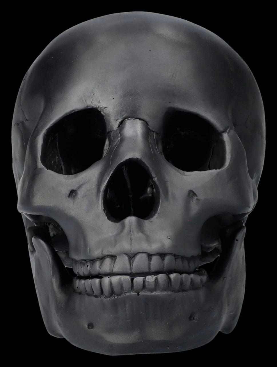 Totenkopf Schwarz - Beweglicher Unterkiefer 5 Totenkopf Schwarz - Beweglicher Unterkiefer – Bild 3