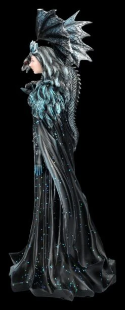 Magierin Figur Schwarz - Dark Queen Mit Drache 12 Magierin Figur Schwarz - Dark Queen Mit Drache -Statuen Modell Verkauf 2D FS26959 Elfen Figur schwarz Dark Queen mit Drache 2 1280x1280