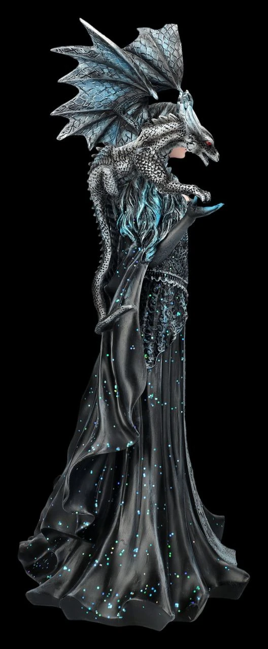 Magierin Figur Schwarz - Dark Queen Mit Drache 8 Magierin Figur Schwarz - Dark Queen Mit Drache – Bild 6