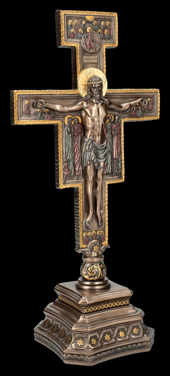 Tischkreuz - Kreuz Von San Damiano - Kruzifix Mit Jesus 4 Tischkreuz - Kreuz Von San Damiano - Kruzifix Mit Jesus – Bild 2