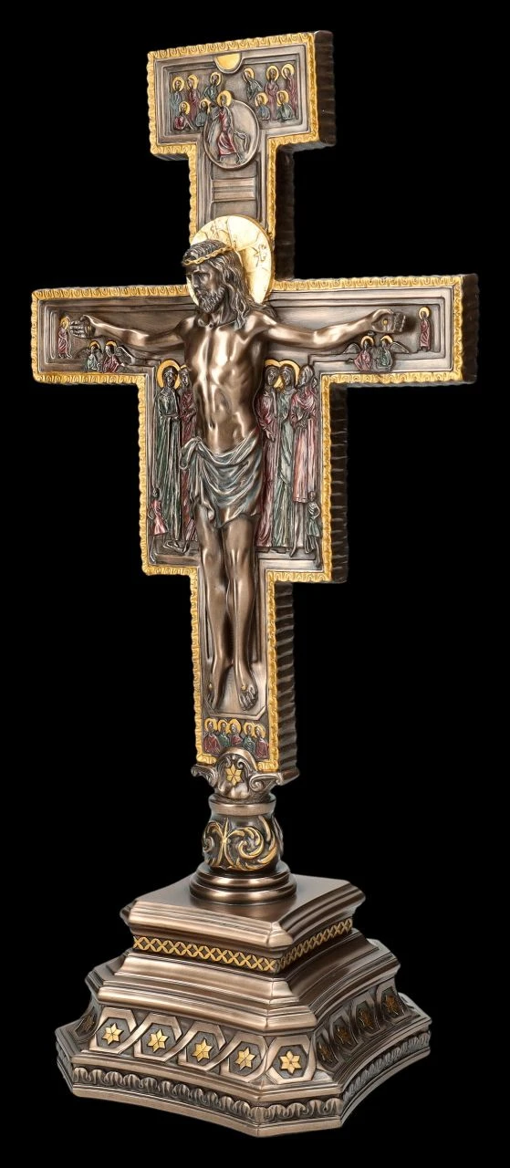Tischkreuz - Kreuz Von San Damiano - Kruzifix Mit Jesus 5 Tischkreuz - Kreuz Von San Damiano - Kruzifix Mit Jesus – Bild 3