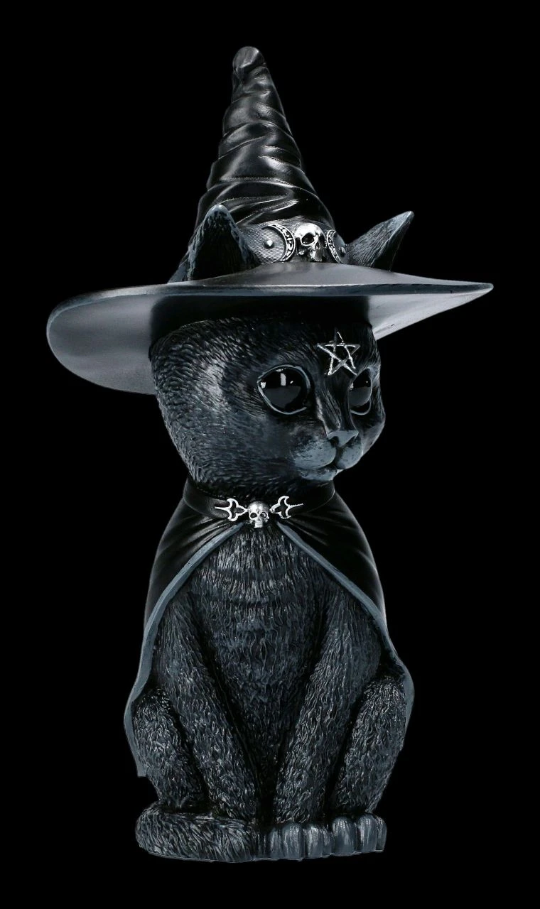 NEMESIS NOW Okkulte Katzenfigur Mit Hexenhut - Purrah 5 NEMESIS NOW Okkulte Katzenfigur Mit Hexenhut - Purrah – Bild 3