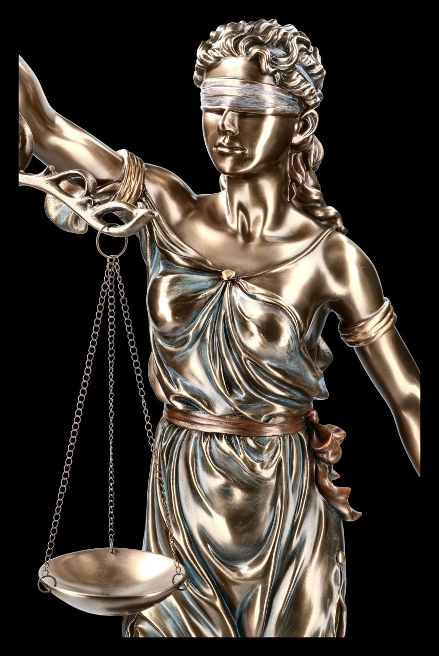 Justitia Statue - Mit Waage Und Schwert - Groß 8 Justitia Statue - Mit Waage Und Schwert - Groß – Bild 6
