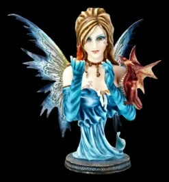 Elfen Büste - Feuer Fee Mit Drache -Statuen Modell Verkauf 2D ML11183 Elfen Bueste Feuer Fee mit Drache 1pmyVoAY0zvieG 1280x1280