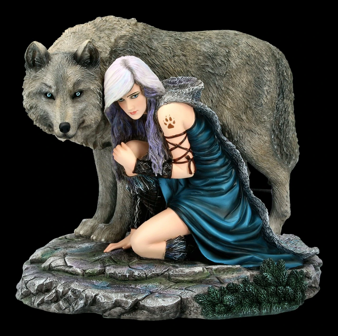 Wolf Figur - Protector By Anne Stokes - Limitiert 3 Wolf Figur - Protector By Anne Stokes - Limitiert