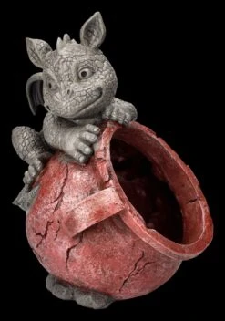 Garten Figur - Drache Auf Blumentopf Links -Statuen Modell Verkauf 2D ML7679 Ersatzbilder 6 1280x1280