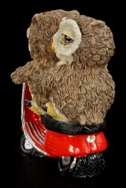 Eulen Paar Auf Roter Vespa - Lustige Figur -Statuen Modell Verkauf 6332 2 eulen paar 2 1280x1280