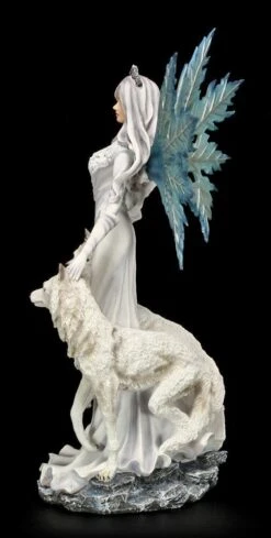 Große Elfen Figur - Maylea Mit Zwei Weißen Wölfen -Statuen Modell Verkauf 6610 3 elfe weisse woelfe 3 1280x1280