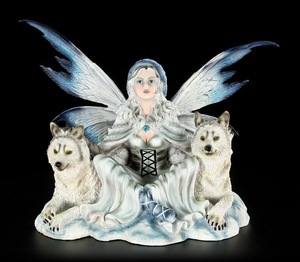 Elfen Figur - Calista Mit Zwei Wölfen – Bild 2