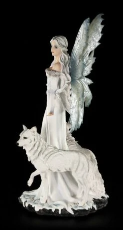 Elfen Figur - Niamh Die Eisprinzessin Mit Zwei Wölfen - Groß -Statuen Modell Verkauf 6676 2 niamh die eisprinzessin 2 1280x1280
