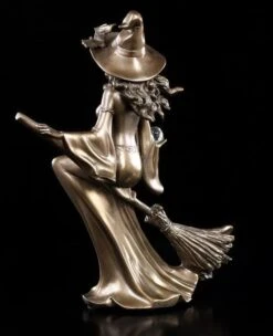 Hexen Figur - Hexe Reitet Auf Besen -Statuen Modell Verkauf 9354 2 witch figurine 2 1280x1280