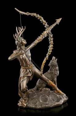 Artemis Figur Auf Mond Mit Wolf -Statuen Modell Verkauf Artemis Figur Mit Wolf 1 1280x1280