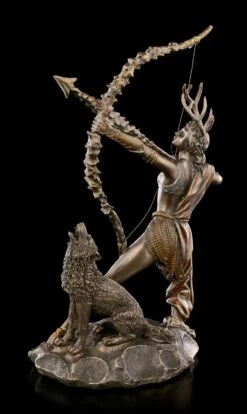 Artemis Figur Auf Mond Mit Wolf -Statuen Modell Verkauf Artemis Figur Mit Wolf 3 1280x1280