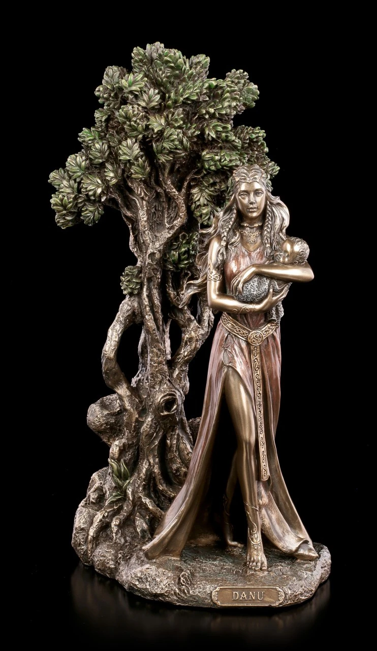 Danu Figur - Keltische Göttin Mit Baby 4 Danu Figur - Keltische Göttin Mit Baby – Bild 2