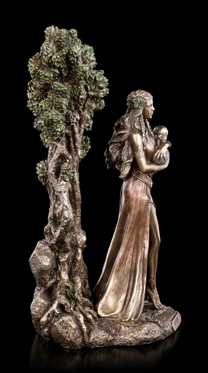 Danu Figur - Keltische Göttin Mit Baby 8 Danu Figur - Keltische Göttin Mit Baby – Bild 6