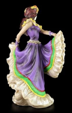 Flamenco Tänzerin - Day Of The Dead - Lila -Statuen Modell Verkauf Day Dead Flamenco Lila 4 1280x1280