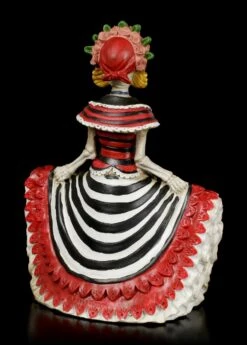 Skelett Figur - Rote Senorita DOD -Statuen Modell Verkauf Day Of The Dead Skelett Figur Rote Senorita 4 1280x1280