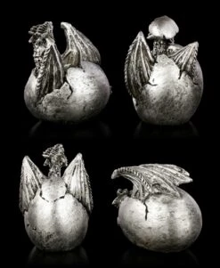 Drachen Baby 4er Set - Silberfarben 14 Drachen Baby 4er Set - Silberfarben -Statuen Modell Verkauf Drachen Baby 4er Set Silberfarben 3 1280x1280