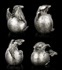 Drachen Baby 4er Set - Silberfarben 15 Drachen Baby 4er Set - Silberfarben -Statuen Modell Verkauf Drachen Baby 4er Set Silberfarben 4 1280x1280