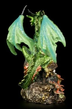 Drachen Figur - Grün Mit Schatztruhe -Statuen Modell Verkauf Drachen Figur Gruen Schatz 3 1280x1280