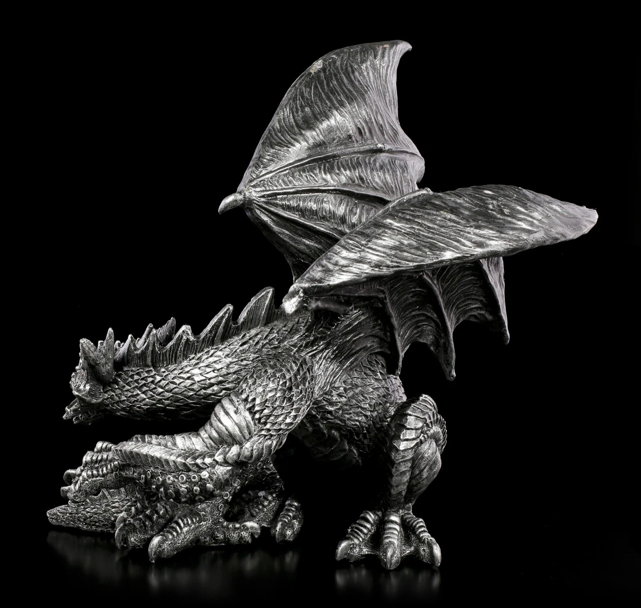 NEMESIS NOW Drachen Figur Mit Roten Augen - Obsidian 7 NEMESIS NOW Drachen Figur Mit Roten Augen - Obsidian – Bild 5