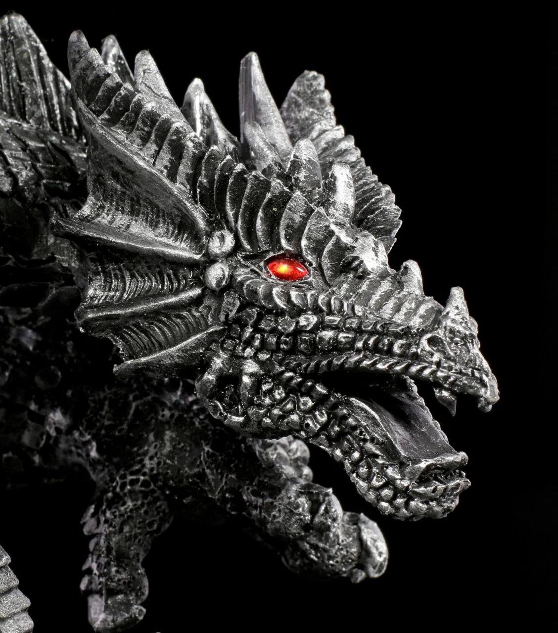 NEMESIS NOW Drachen Figur Mit Roten Augen - Obsidian 9 NEMESIS NOW Drachen Figur Mit Roten Augen - Obsidian – Bild 7