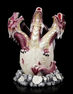 Dreiköpfiger Baby Drache Schlüpft Aus Ei