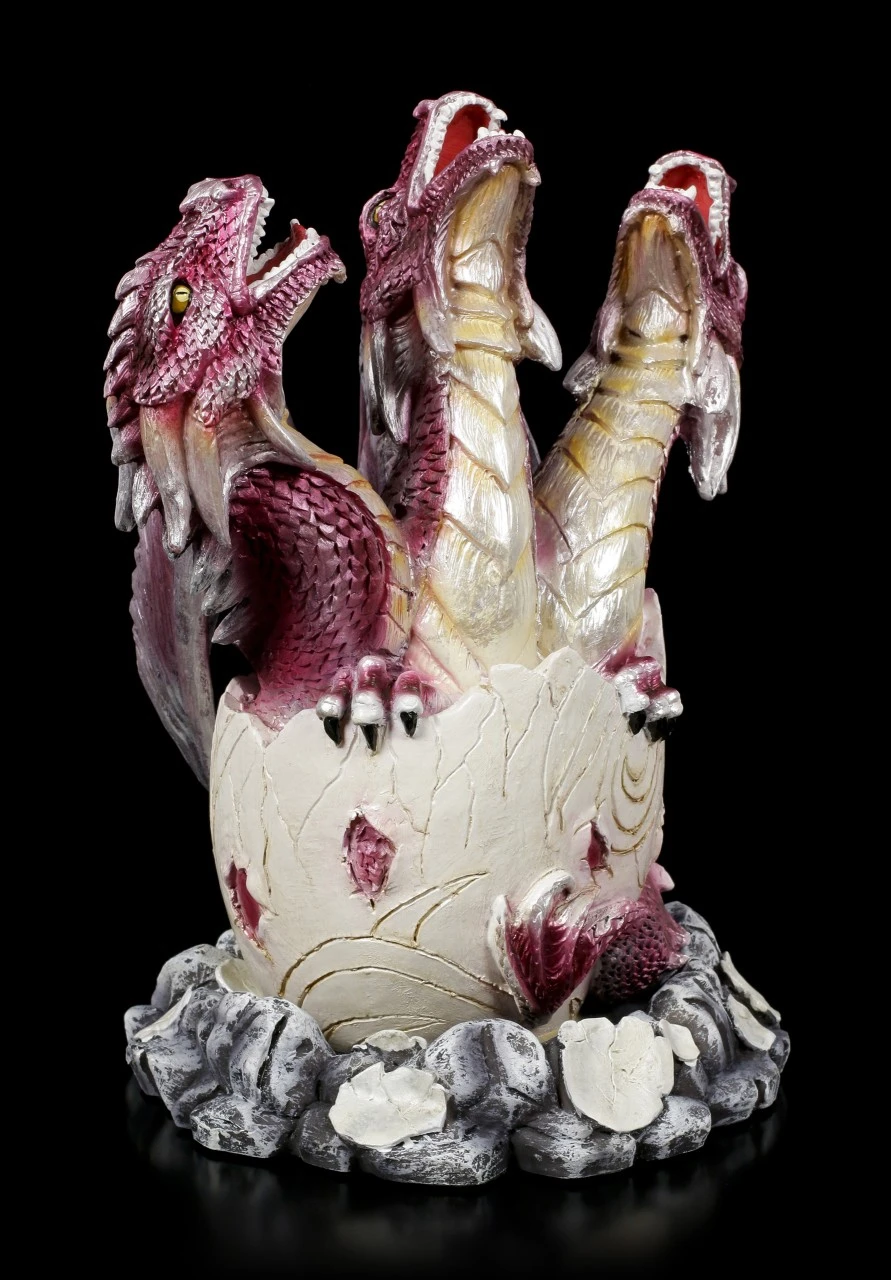 Dreiköpfiger Baby Drache Schlüpft Aus Ei 4 Dreiköpfiger Baby Drache Schlüpft Aus Ei – Bild 2