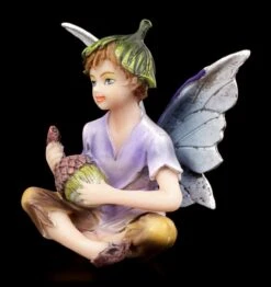Kleine Elfen Figur - Junge Sitzend -Statuen Modell Verkauf Elfe Eichel 2 1280x1280