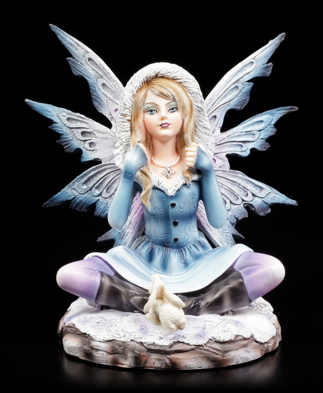 Winter Elfen Figur - Ilais Mit Schneehase 4 Winter Elfen Figur - Ilais Mit Schneehase – Bild 2