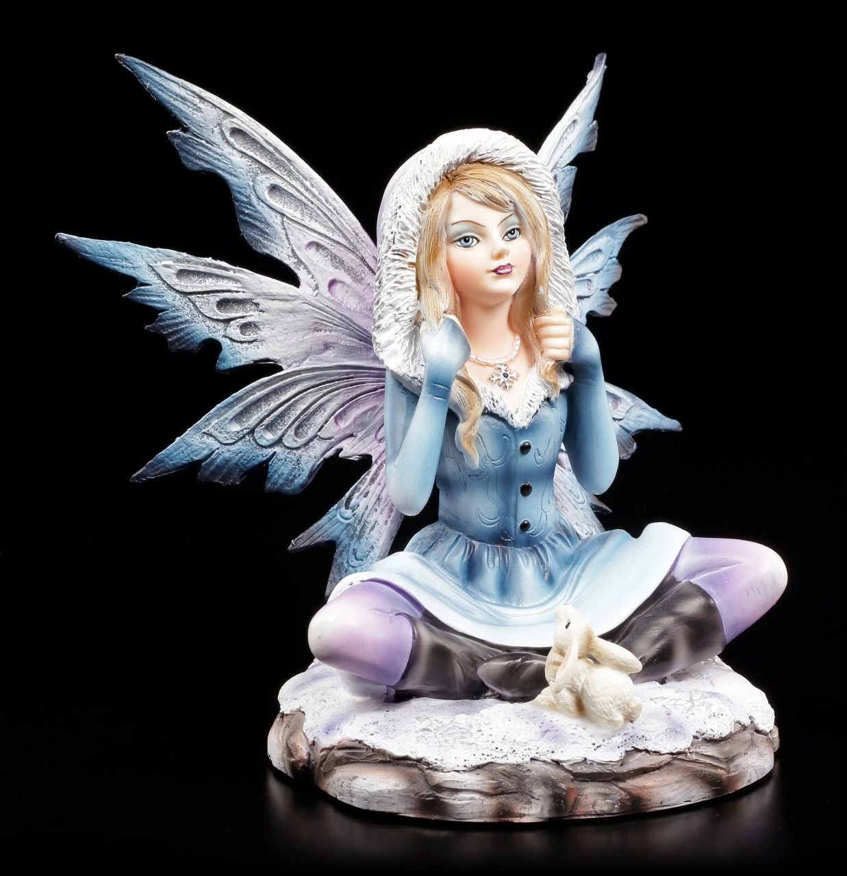 Winter Elfen Figur - Ilais Mit Schneehase 3 Winter Elfen Figur - Ilais Mit Schneehase