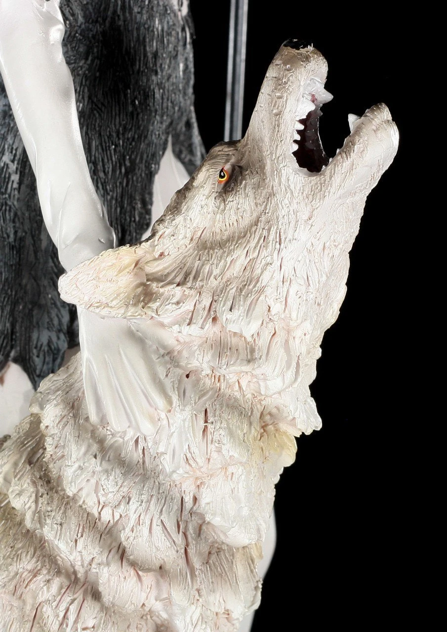 Elfen Figur Mit Wolf - Wächter Des Mondes Groß 12 Elfen Figur Mit Wolf - Wächter Des Mondes Groß – Bild 10